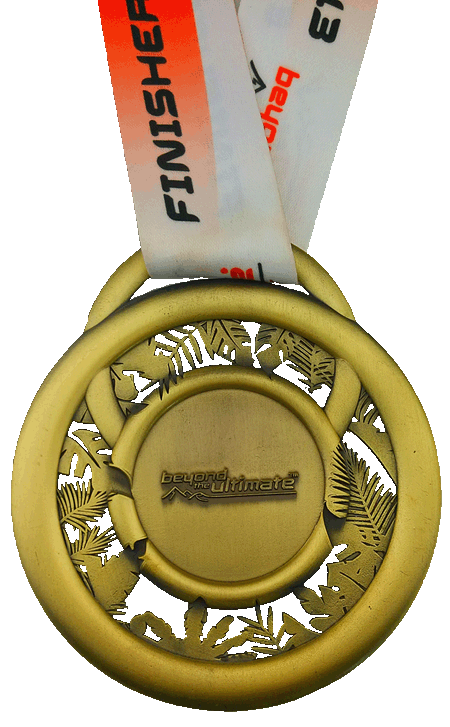 Zinc cast cut out medal